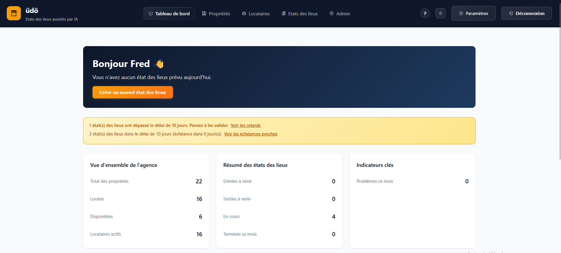 Preview of the üdö interface